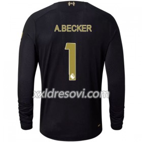 Liverpool Golmanski A.BECKER 1 Domaći Nogometni Dres 2019-2020 Dugim Rukavima